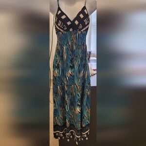 Vibrant Multicolor Maxi Dress